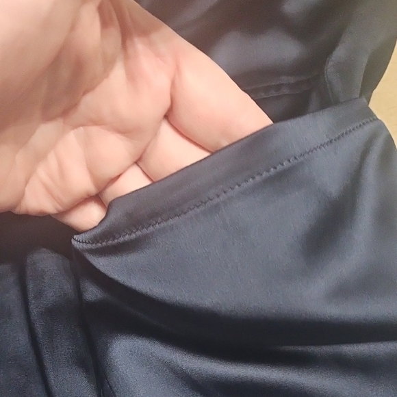 White House Black Market Belted Utility Officer Blue Wide-Leg Pants - Picture 7 of 12